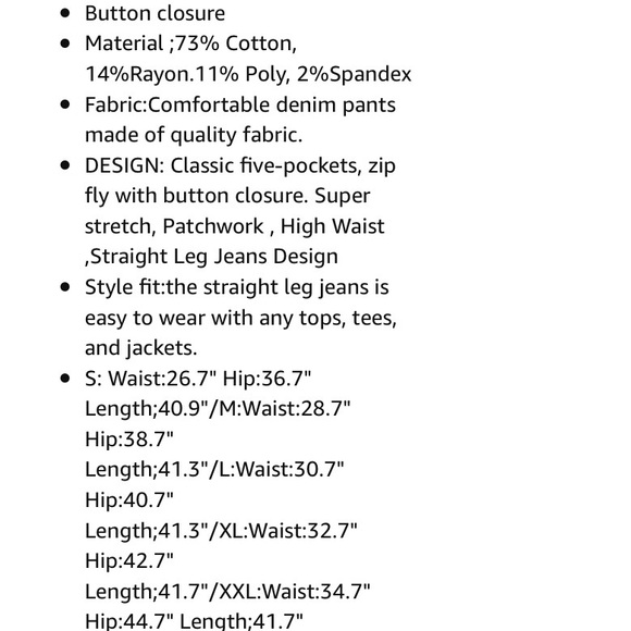 🎉Beautiful PatchWork Stretch Jeans🎉Size Large🎉 - Picture 3 of 7